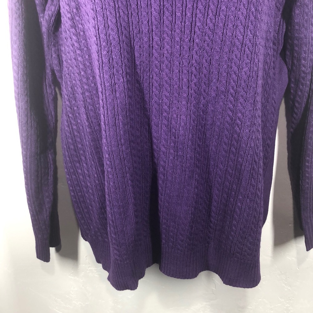 NWT Laura Scott purple sweater size xl - Picture 3 of 9